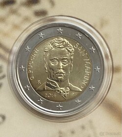 2 Euro pamatne mince San Marino - original vo foldroch - 5