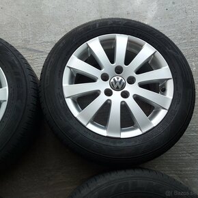 16"Elektróny originál Volkswagen Sharan Passat 5x112 letné - 5