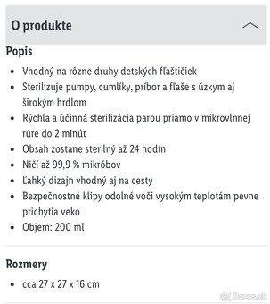 Sterilizátor fliaš do mikrovlnky  Philips Avent - 5