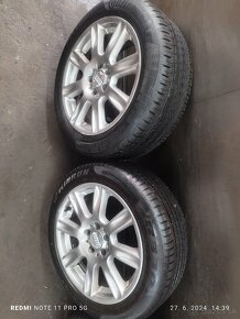 Predám tieto al.disky BBS 5x112 R17 s pneu 225/50 r17 8mm. - 5