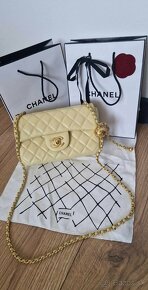 Nová luxusná CHANEL crossbody bag pastel yellow - 5