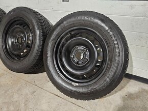 Sada Plechových diskov 5x112+Dunlop 195/65 R15 - 5