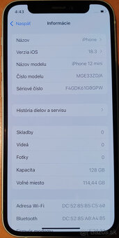 iPhone 12 mini 128GB 100% baterka TOP STAV - 5