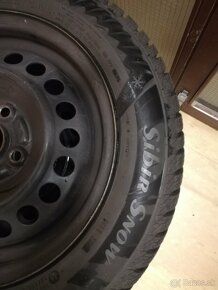 Zimné pneumatiky 175/65 R14 82T + plechové disky - 5