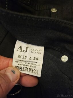 Čierne rifle Armani Jeans W35 L 34 - 5