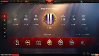 World of Tanks účet, 29x TIER 10, 7x TIER 8 - 5