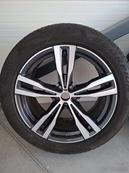 21" original BMW alu disky so zimnými + letnými pneu Pirelli - 5