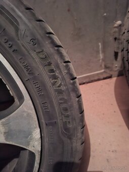 Predám Al disky s pneu 5x100  195/50r15 - 5