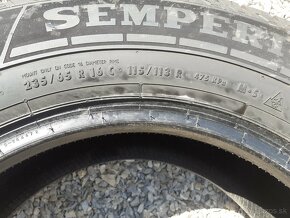 235/65 r16c celoročné pneumatiky 2ks Semperit DOT2020 - 5