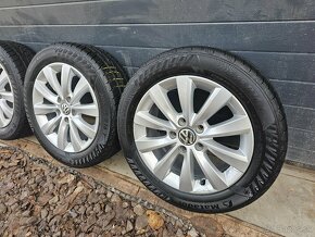 Alu Disky Volkswagen 16"+Zimné Pneu 205/55 R16 - 5