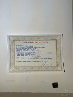 Andy Warhol "Mickey" Limitovaná edícia_Certifikát - 5