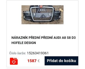 Predný nárazník A8 - 5