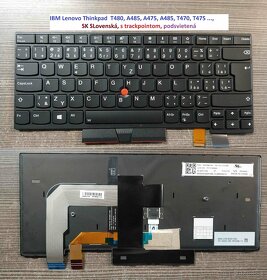 Klavesnice Lenovo T480, A485, A475, T470 //T490s, E480 - 5