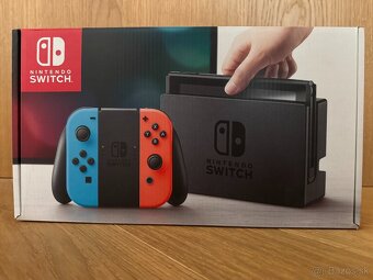 Predám Nintendo Switch – kompletný balík s original balením - 5