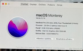 Predám Apple MacBook Pro A1706, Touch Bar - 5