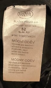 Blazek oblek modry velkost 52 - 250 Eur - 5