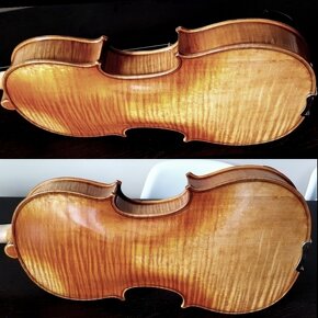 husle 4/4 model Stradivari ( gold-orange oil) - 5