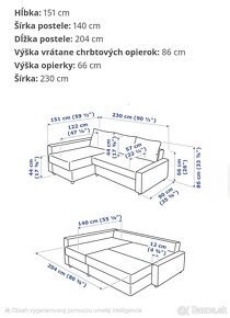 Rozťahovací gauč s úložným priestorom - 5