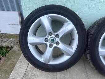 Škoda ALU disky R15 5x100 195/55 zimne - 5