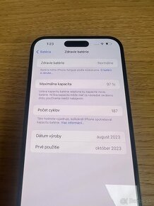 Predám iPhone 15 PLUS 128GB, TOP stav, VOLNY, ZARUKA SK 1R - 5