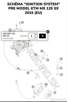 cdi riadiaca jednotka ktm sx 125 - 5
