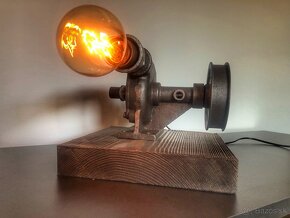 Industriálna lampa - steampunk /čerpadlo/ - 5