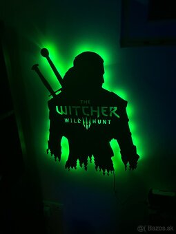 LED dekoracia na stenu Witcher wild hunt - 5