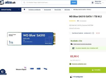 Externy WD Blue  WD Blue 1TB USB C/ A - zaruka 04/ 2028 - 5