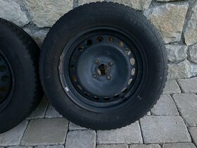 Plechové disky 6J x 15 + pneu 195/65 R15 zimné - 5