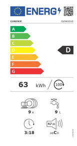GORENJE GV541D10 - UMÝVAČKA RIADU - NOVÁ - 5
