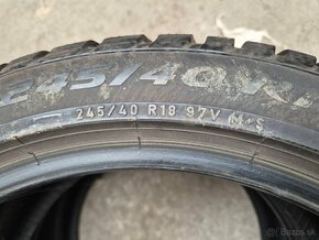 245/40 r18 zimné 2 ks PIRELLI dezén 6,4 mm DOT2018 - 5