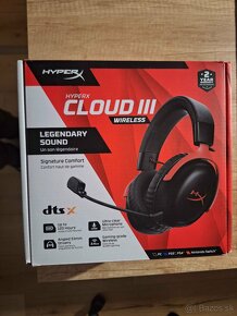 HERNÉ HYPERX CLOUD 3 / III WIRELESS V ZÁRUKE - 5