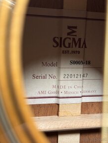 Sigma S000 M -18 - 5