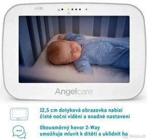 ANGELCARE AC527 Monitor dychu,pohybu a kamera, pestúnka - 5