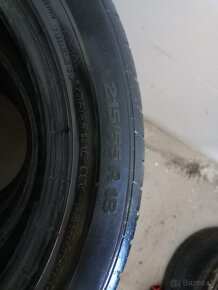 Letné pneu 215/55 r18 - Continental - 4ks - 6,5mm - 5