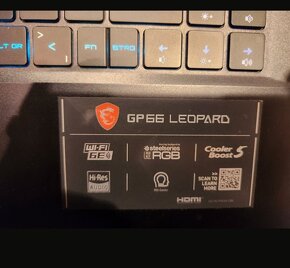 MSI Leopard GP66 I7-11800H RTX3080 32GB - 5