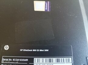 HP EliteDesk 800 G3 Mini HTPC 35W - 8GB Ram, SSD 256/512 GB - 5