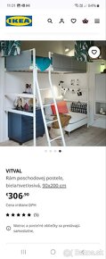 Predám takmer novú poschodovú posteľ VITVAL (IKEA) - 5