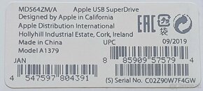 Apple USB SuperDrive (MD564ZM/A) - 5