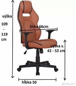 Kancelárska stolička (nová, zabalená v krabici) - 5