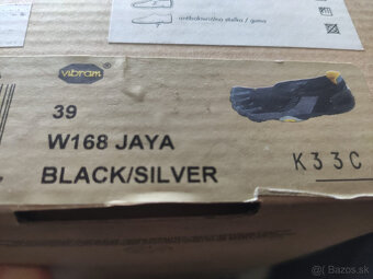 Bežecké tenisky FiveFingers JAYA Black/silver v. 39 - 5