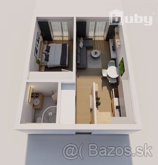 Na predaj 2 izbový byt s balkónom, č. IIB_8H, v novostavbe,  - 5