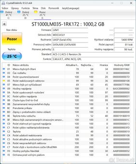 Pevny disk 2.5" Seagate Mobile 1TB - 5