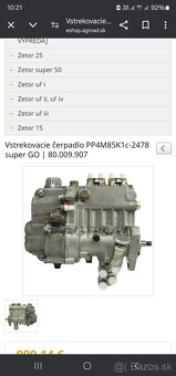 Vstrekovacie čerpadlo 4valec - 5