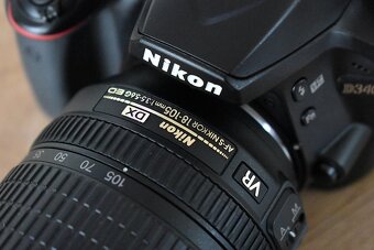 Nikon d3400 s bluetooth - VR objektiv 18-105 AF 1 900 cvak. - 5