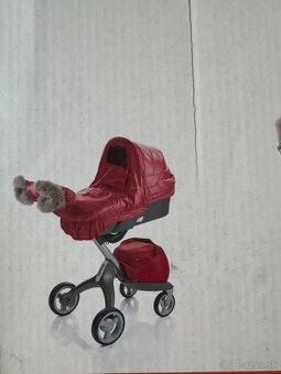 cerveny zimny set ku kociku Stokke TOP stav - 5