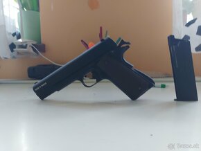 Predám airsoftovú pištoo M1911 A1 Gas blowback - 5