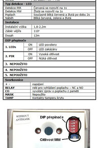 ⚡️ Guard AV čidlo dual PIR + MW, venkovní ⚡️ - 5