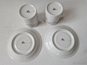 2x Šálek s podšálkem golf Československý pohár Thun porcelán - 5