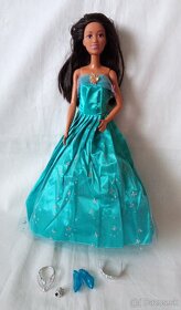 Dlhé Barbie šaty s doplnkami - 5